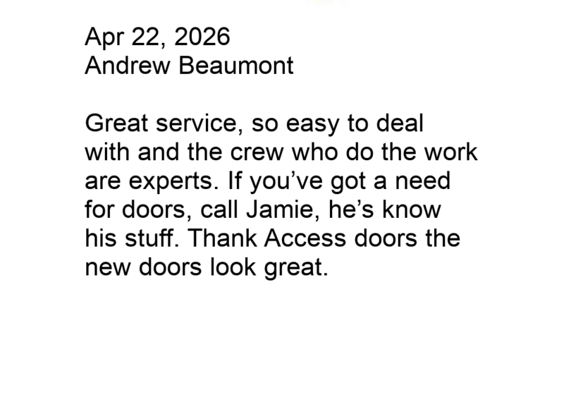 Thanks Andrew for the great review