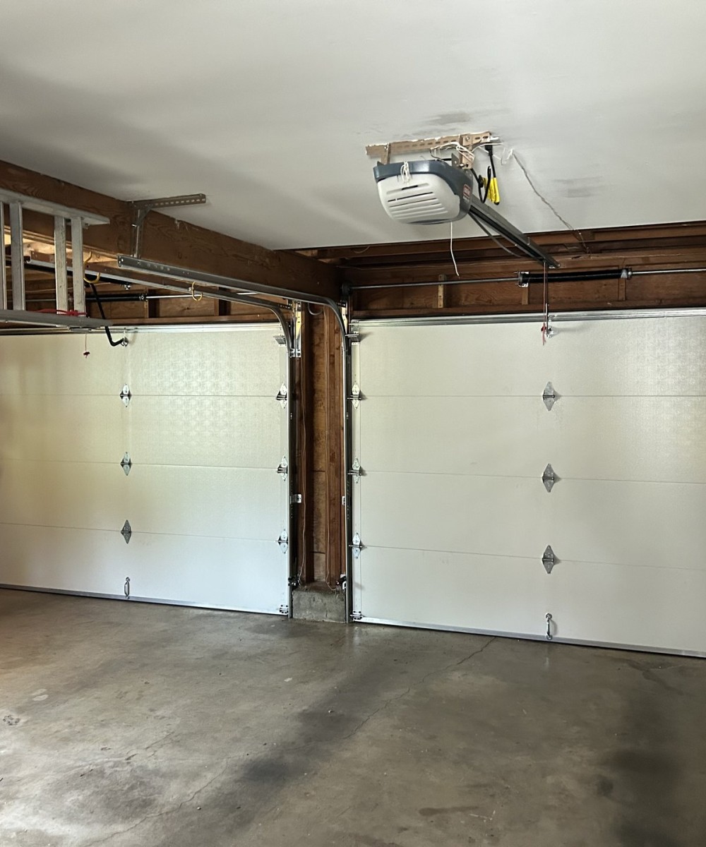 Garage door job photo documentation 53A Street Lower Mainland
