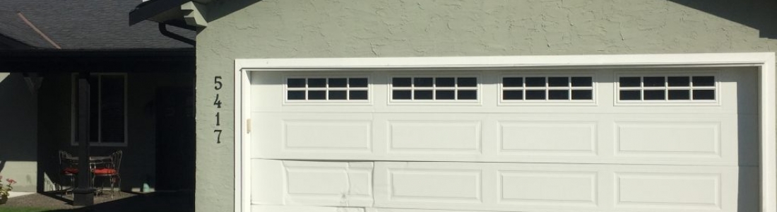 Install of Double Car Garage Door in Ladner
