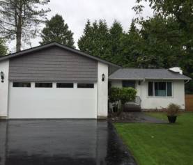 Replaced 16 x 7 double car garage door